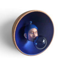 Kunst: Bubble kobalt van kunstenaar Saskia Hoeboer