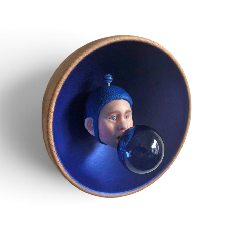 Kunst: Bubble kobalt van kunstenaar Saskia Hoeboer