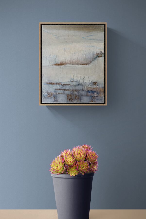 Kunst: Denim Blue van kunstenaar Laura Does