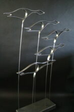 Kunst: Flock of Geese van kunstenaar Bert Verboon
