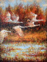 Kunst: On the way home van kunstenaar Evelyn Hamilton