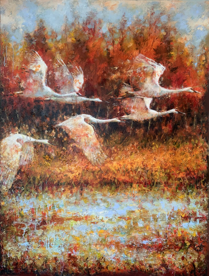 Kunst: On the way home van kunstenaar Evelyn Hamilton