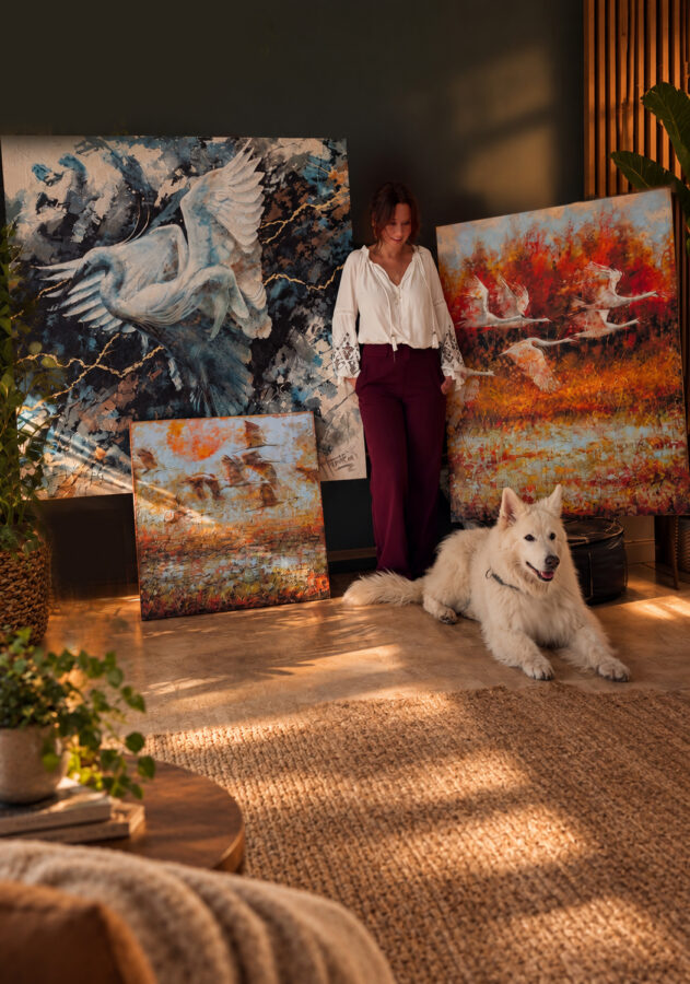 Kunst: On the way home van kunstenaar Evelyn Hamilton