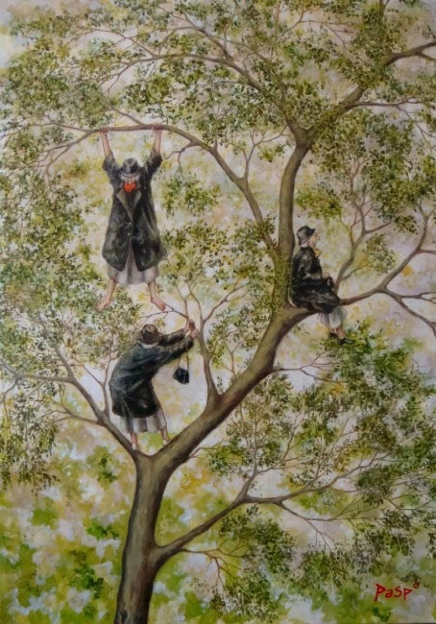 Kunst: Bloesems in de boom van kunstenaar Paddy Spoelder