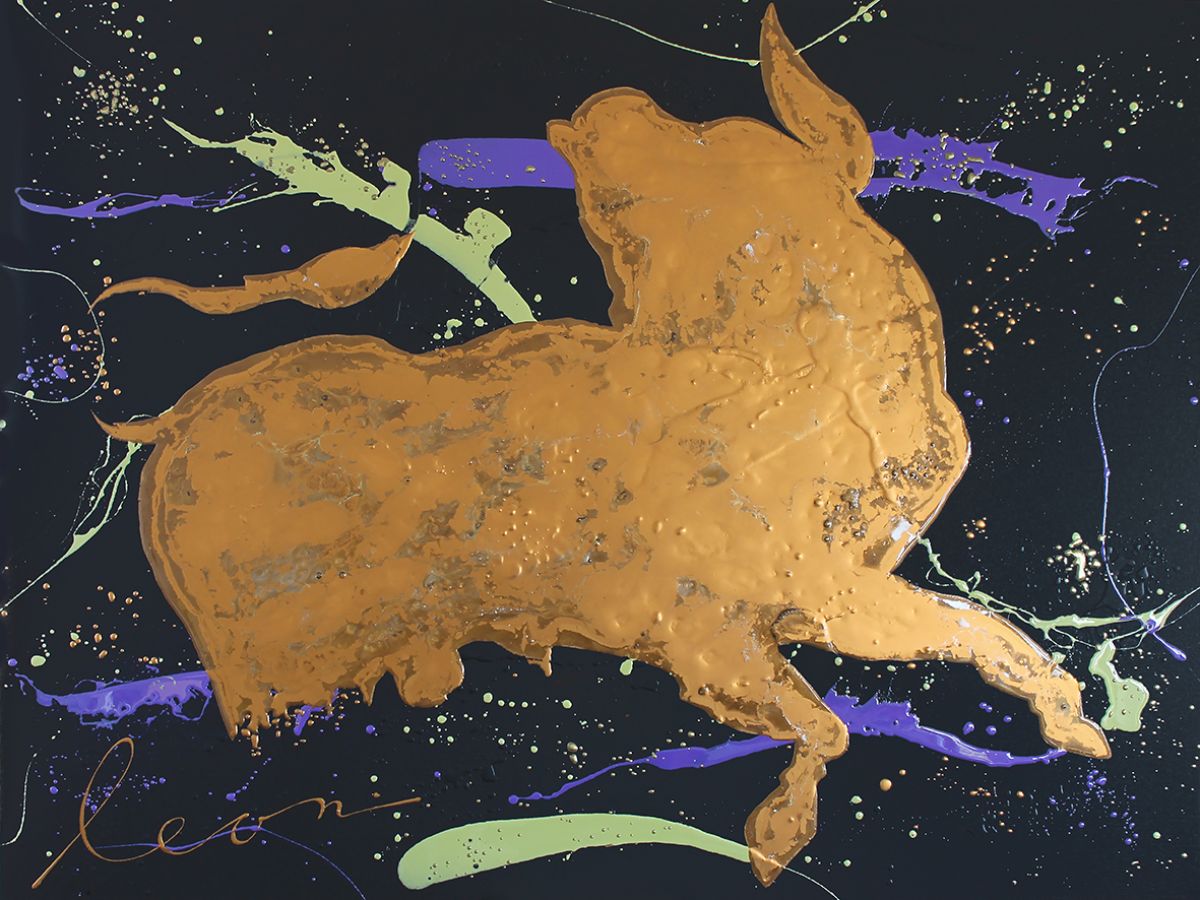 Kunst: Bull Bronce van kunstenaar Leon Bosboom