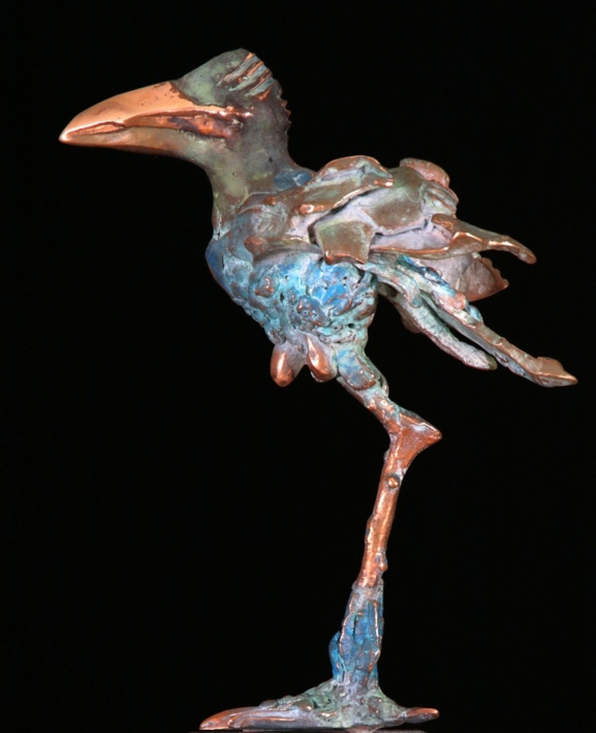 Kunst: Crazy bird l2 17012 van kunstenaar Leny Franken