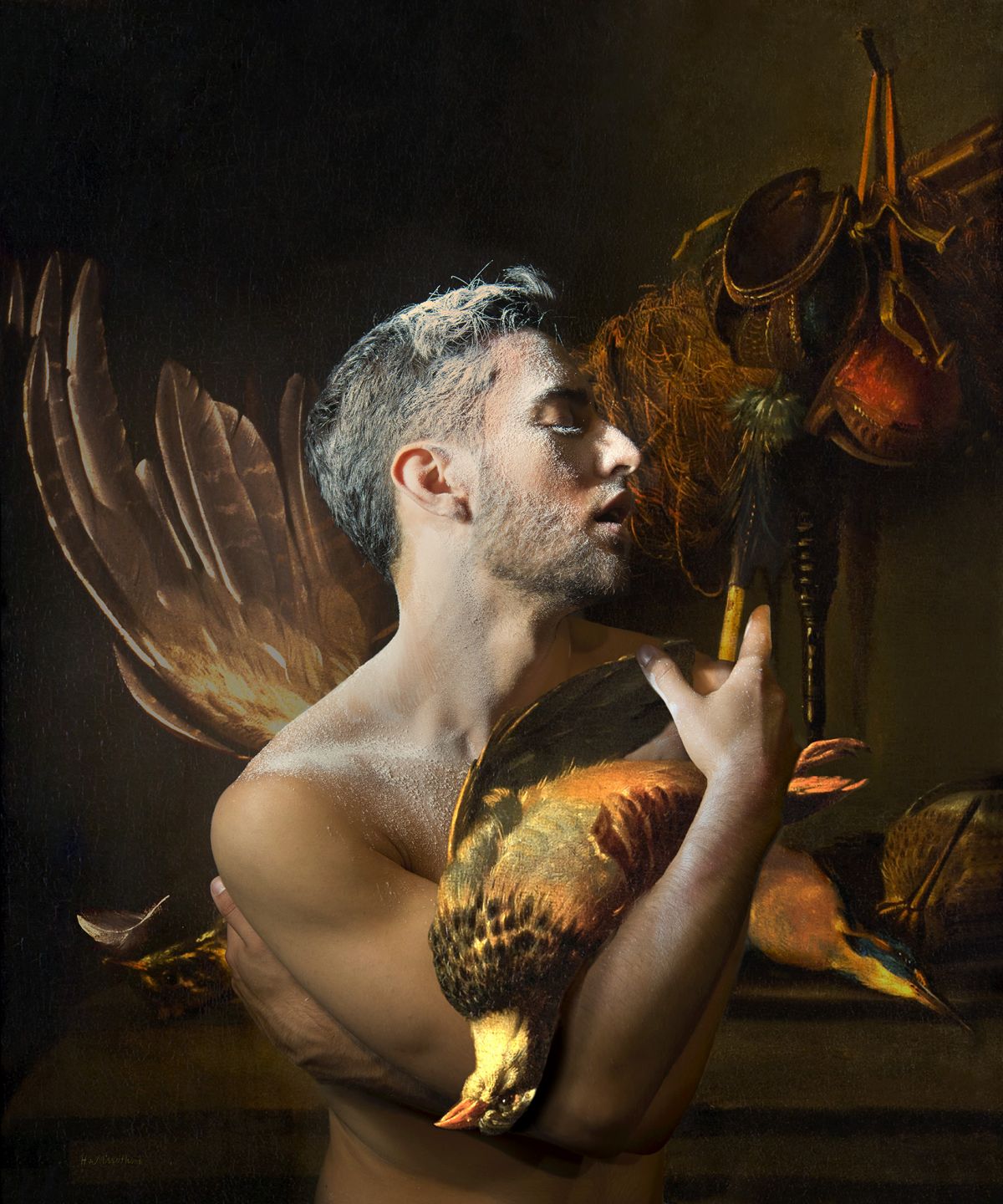 Kunst: Daedalus and Icarus van kunstenaar Hans Withoos