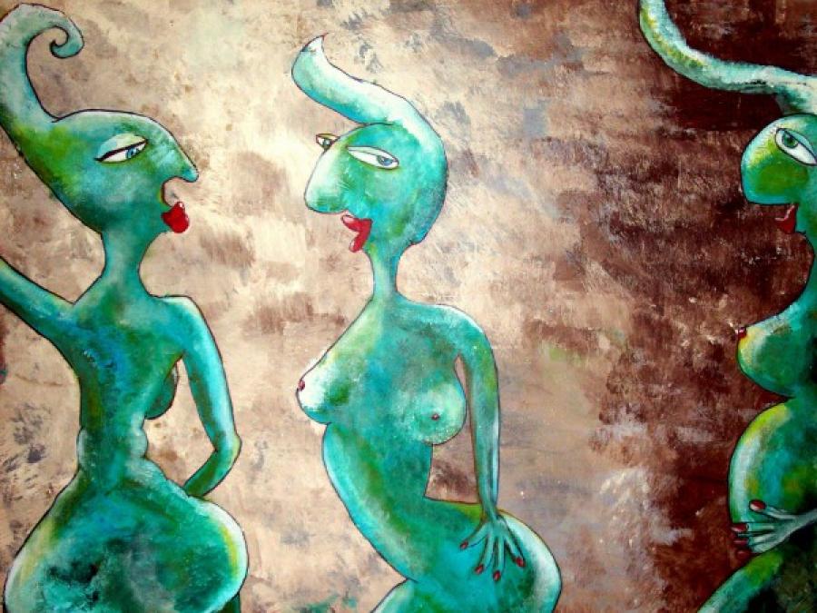 Kunst: Feeling green van kunstenaar Carla Broeckx