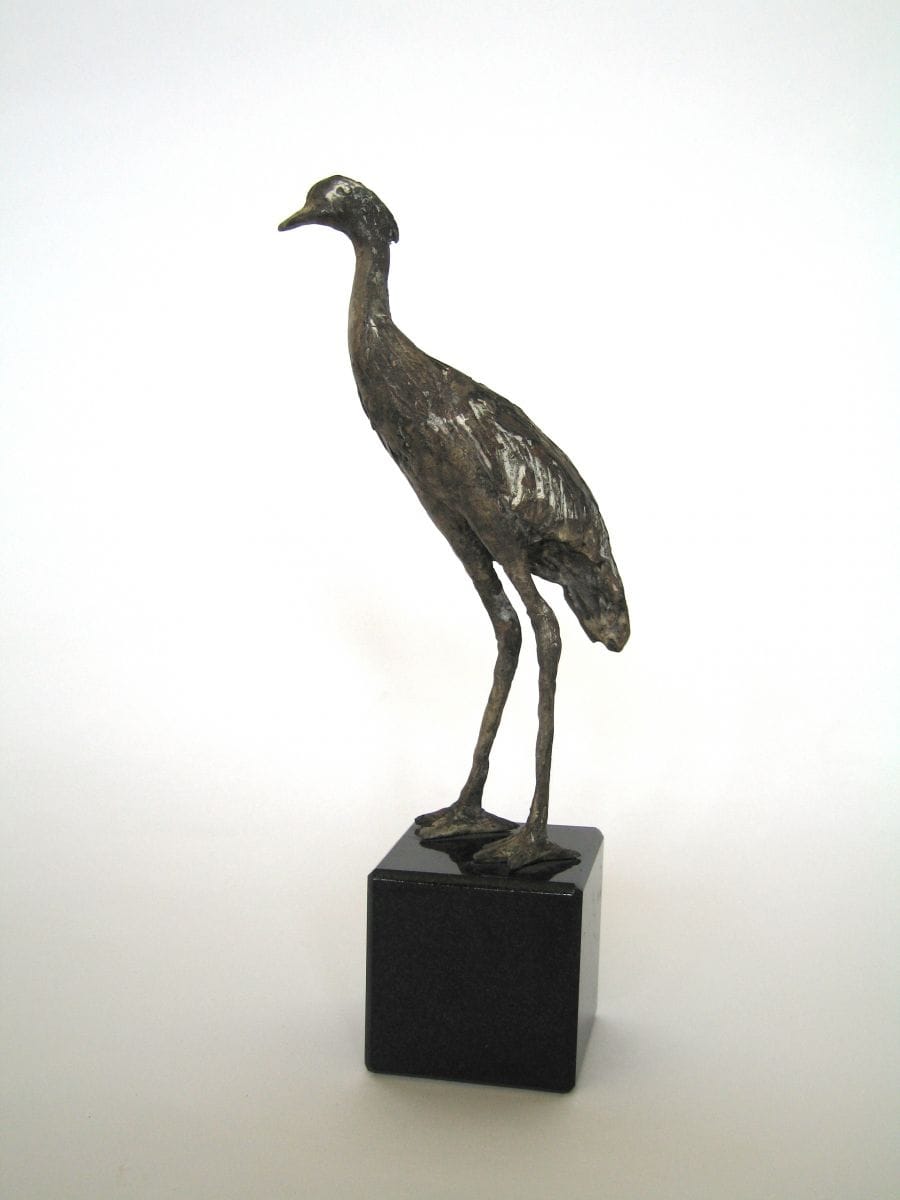 Kunst: Crane bird van kunstenaar Tina Lintvelt