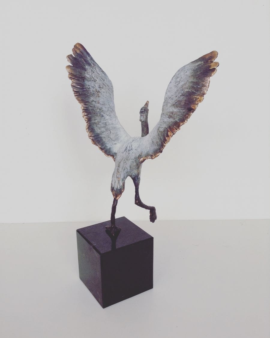 Kunst: Kraanvogel van kunstenaar Tina Lintvelt