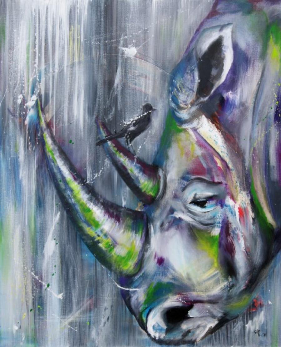 Kunst: Rhino release van kunstenaar Tamara Sille