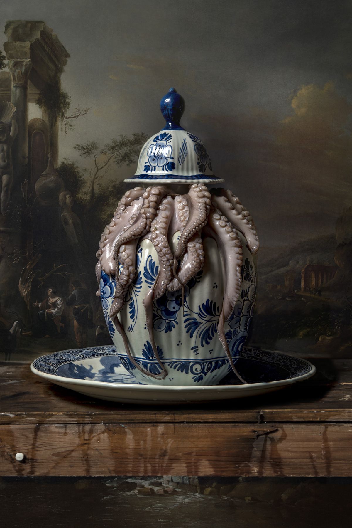 Kunst: Squid van kunstenaar Hans Withoos