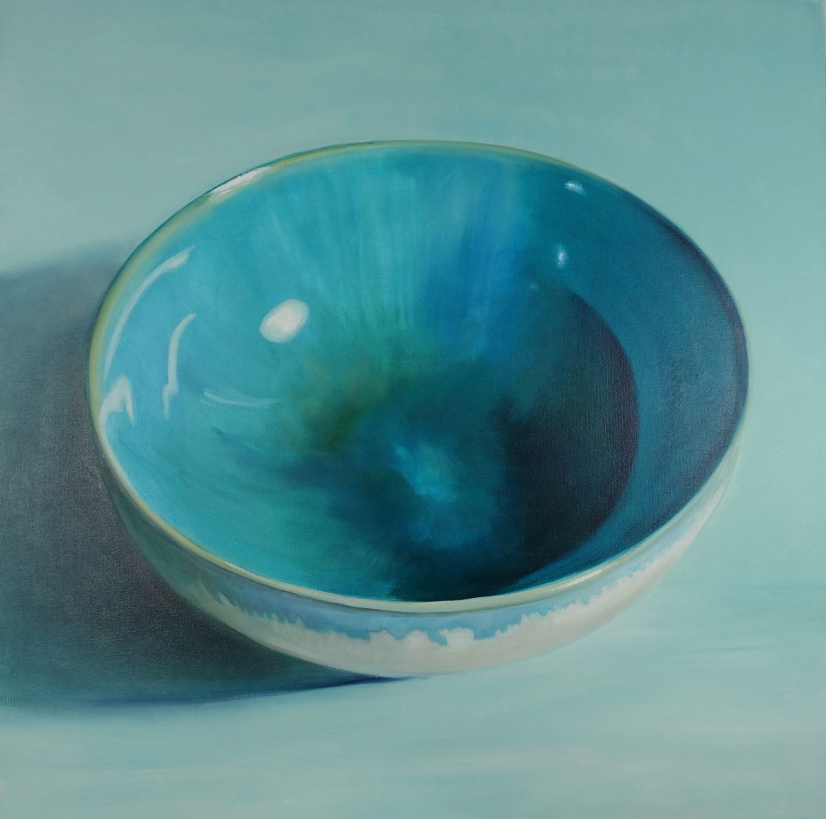 Kunst: Avignon – Blue Bowl van kunstenaar Minke Buikema