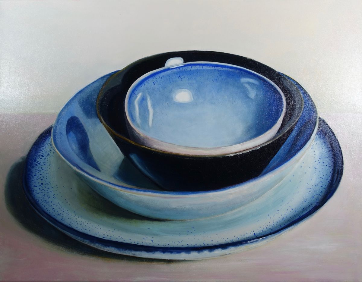 Kunst: New York – Blue Pottery van kunstenaar Minke Buikema
