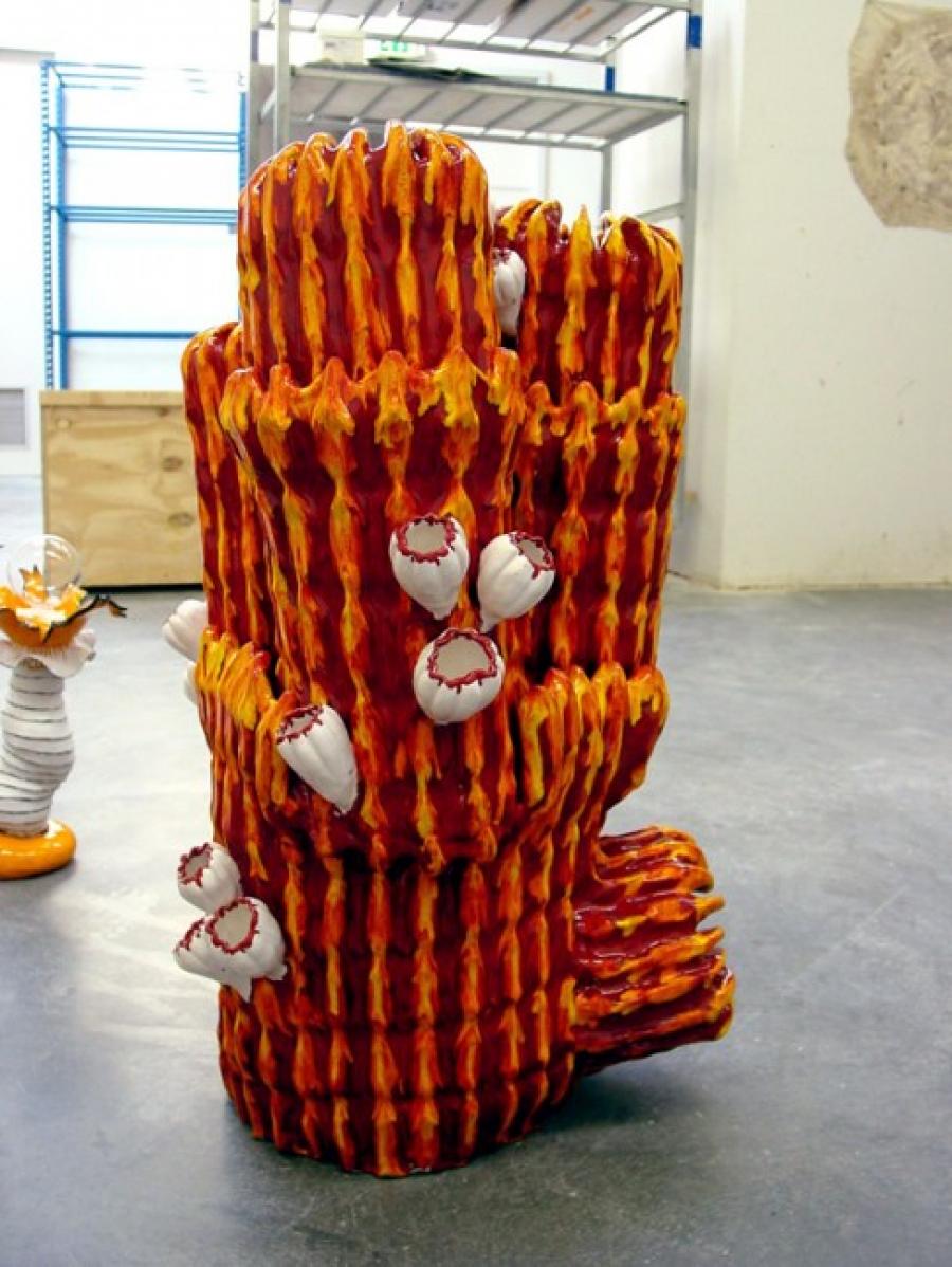 Kunst: fire coral van kunstenaar Janine C. Schimkat
