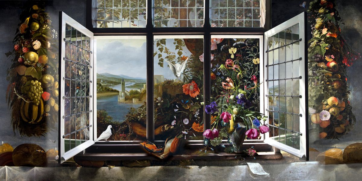 Kunst: window to paradise van kunstenaar Hans Withoos