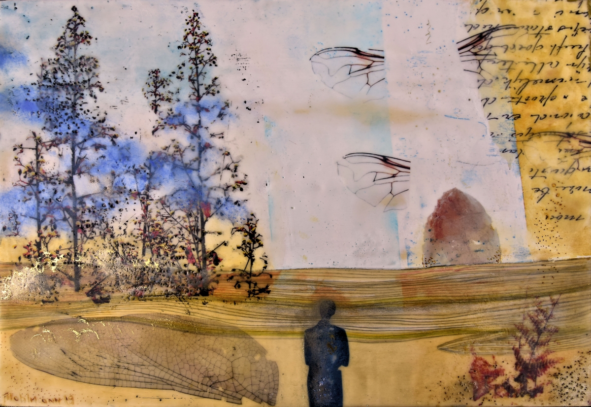 Kunst: Wings of the Dragonfly 2 van kunstenaar Trijnie Mohlmann