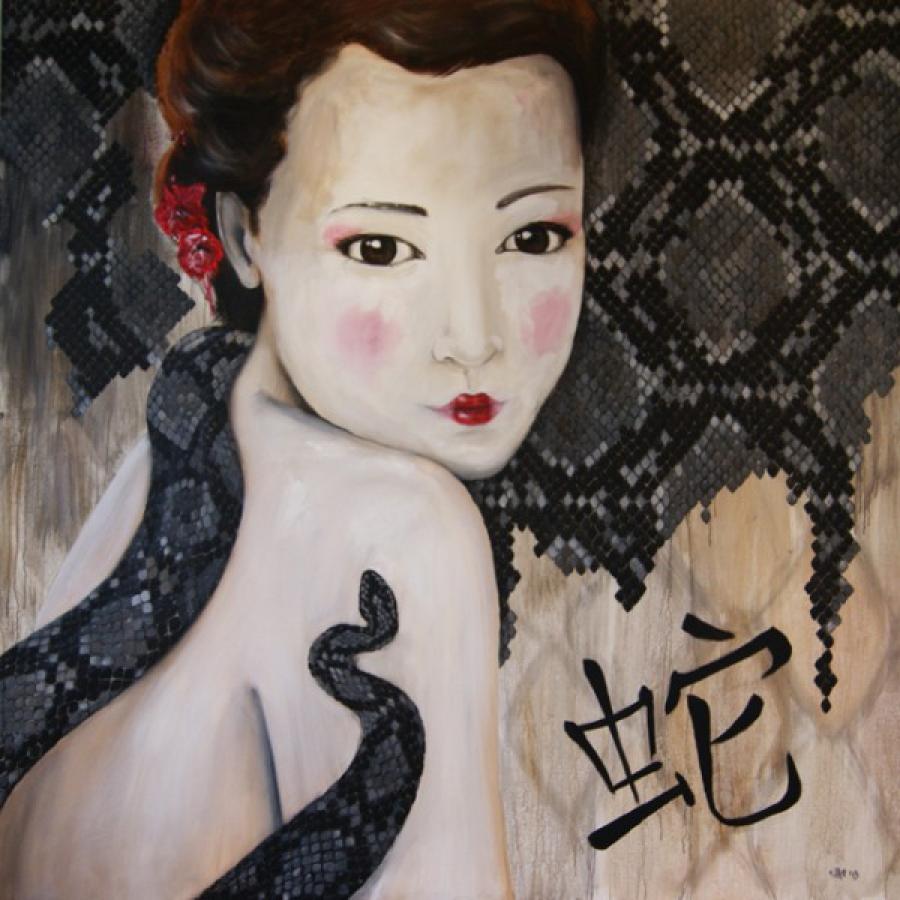 Kunst: Year of the snake I van kunstenaar Tamara Sille