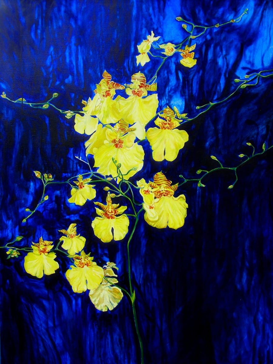 Kunst: Yellow and blue van kunstenaar Sanneke S.I. Griepink