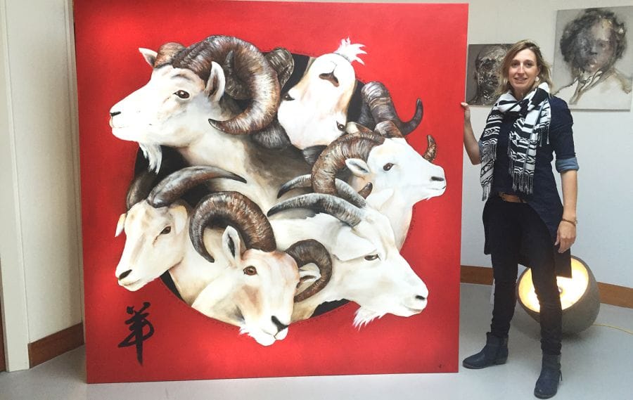 Kunst: Year of the Goat van kunstenaar Tamara Sille